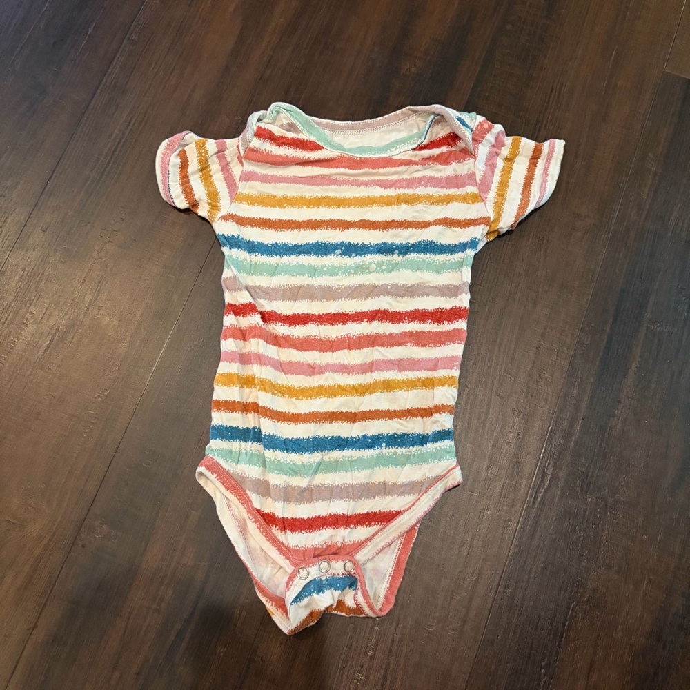 Whistling Willow Colorful Striped Bodysuit 6-9 Months
